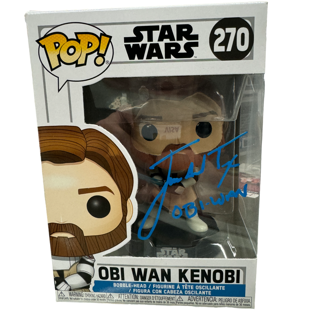 Funko Pop! Star Wars The Clone Wars Obi Wan Kenobi SIGNED Autographed by James Arnold Taylor #270 (JSA Certified)