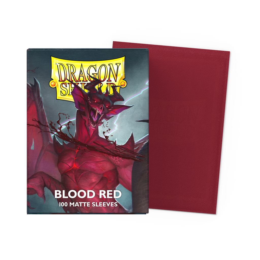 Dragon Shield Standard Size Card Sleeves 100 Count Matte Blood Red