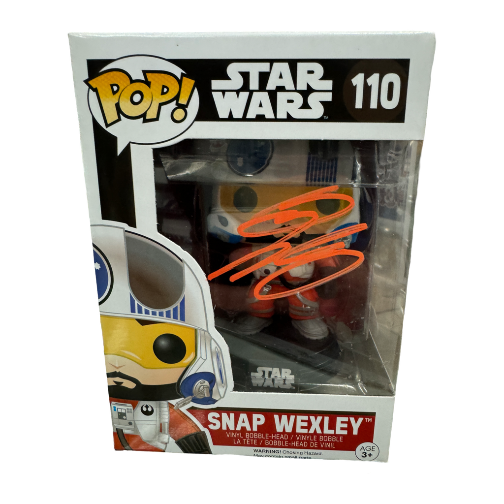 Funko Pop! Star Wars The Force Awakens Snap Wexley SIGNED Autographed by Greg Grunberg #110 (JSA Certified)