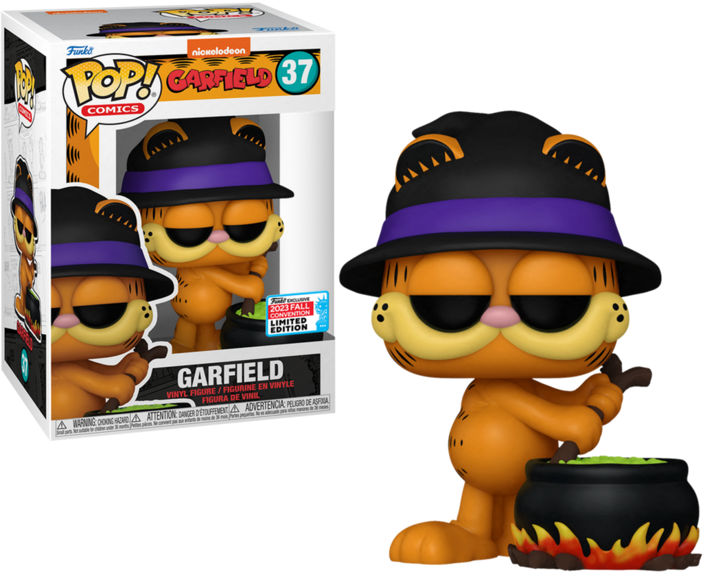 Funko Pop! Garfield with Witch Hat & Cauldron Fall Convention Exclusive #37