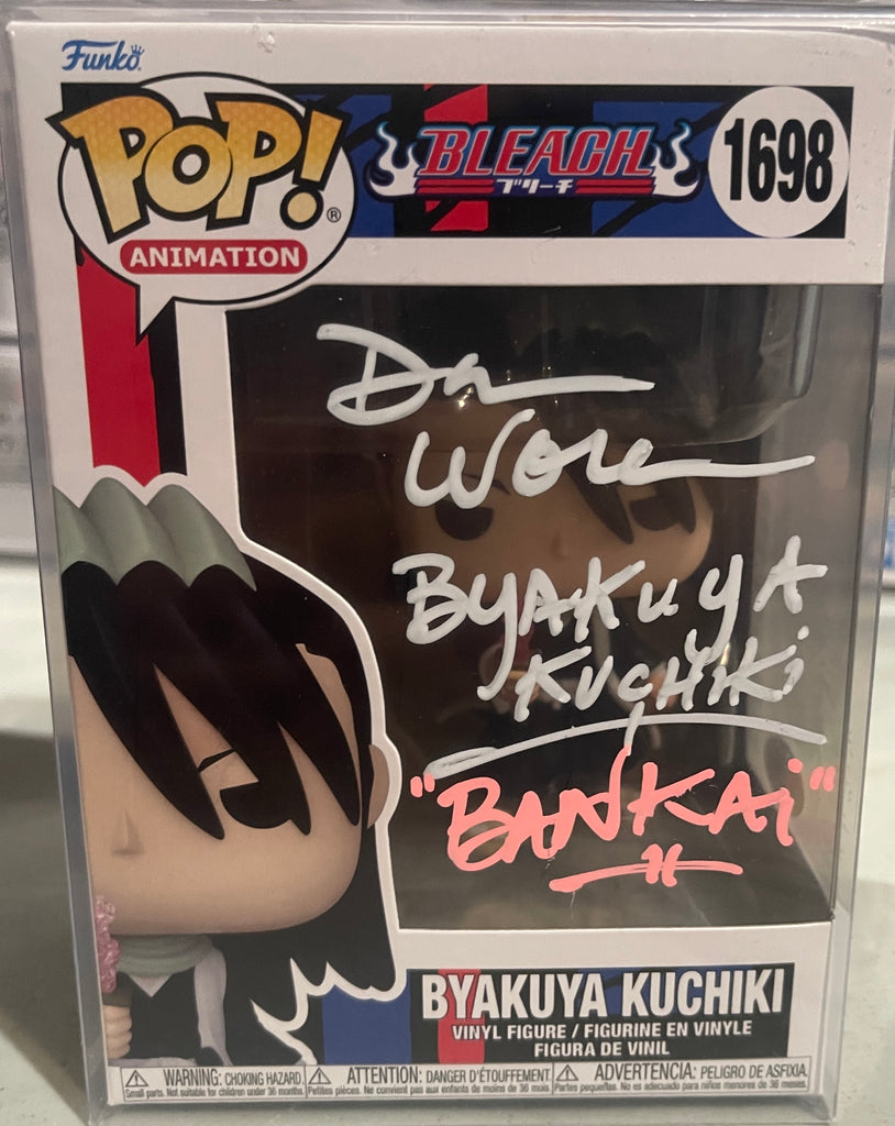 Funko Pop! Bleach Byakuya Kuchiki Signed Autographed By Dan Woren #1698 (JSA Certified)