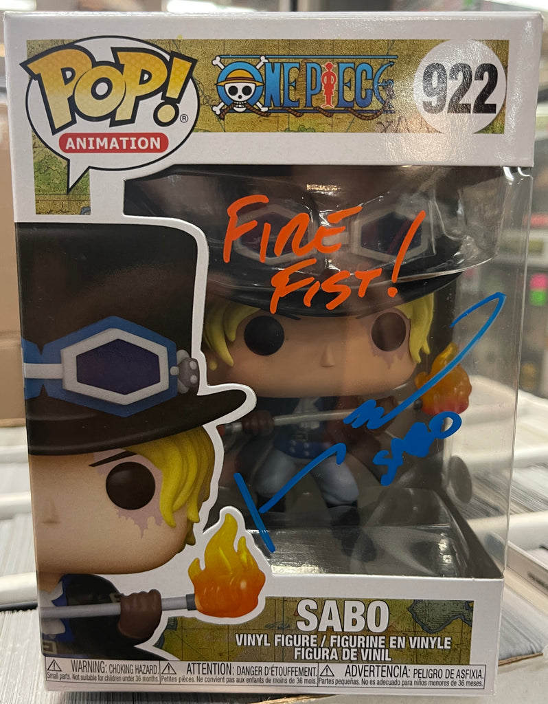 Johnny Yong Bosch Signed Autographed Sabo One Piece Funko Pop! #922 (JSA Certified) (Quotes and Colors May Vary)