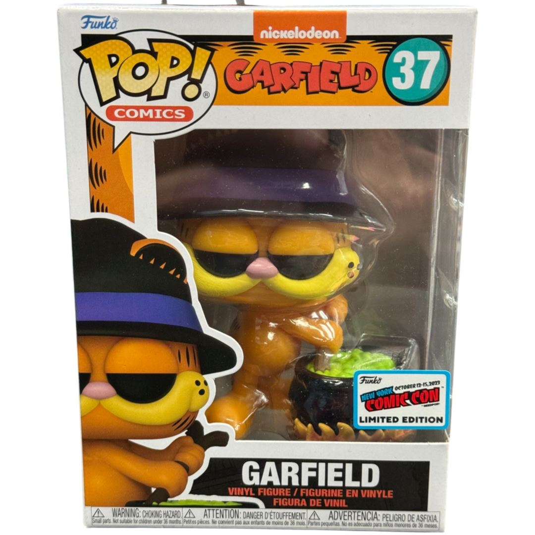 Funko Pop Garfield with Witch Hat Cauldron New York Comic Con