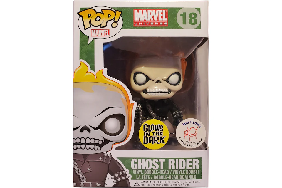 Funko Pop! Marvel Ghost Rider Glow in the Dark Exclusive #18