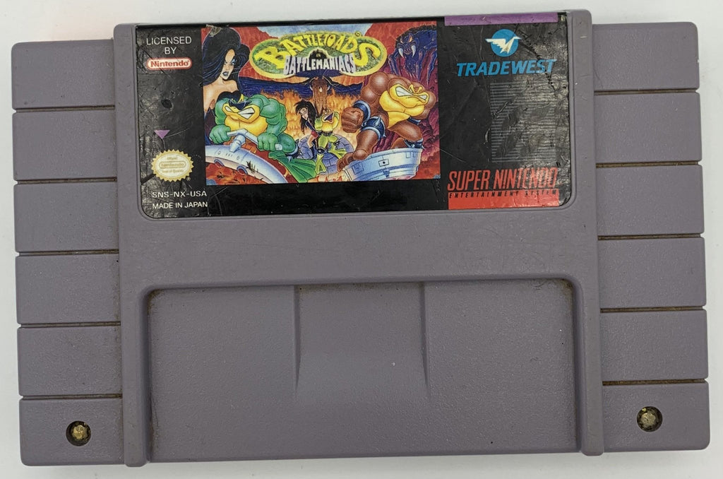 Battletoads in Battlemaniacs for the Super Nintendo (SNES) (Loose Game) - Undiscovered Realm