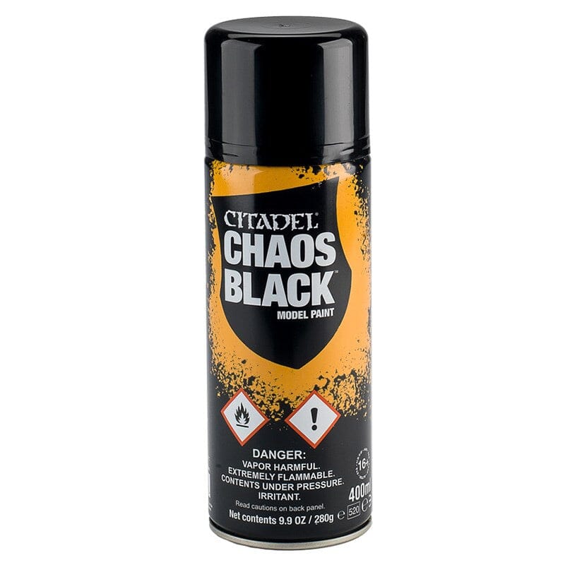 Citadel Spray Paint: Chaos Black - Undiscovered Realm