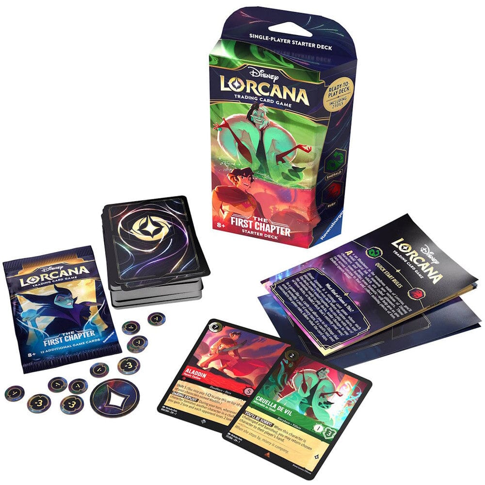 Disney Lorcana TCG: The First Chapter Emerald & Ruby Starer Deck - Undiscovered Realm