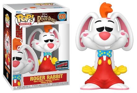 Disney Who Framed Roger Rabbit Roger Rabbit NYCC (Official Sticker) Exclusive Funko Pop! #1270 - Undiscovered Realm