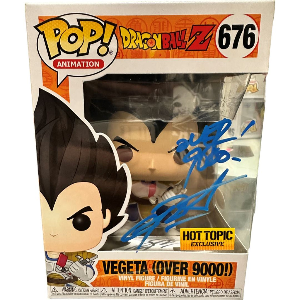 Dragon Ball Z Vegeta (Over 9000) SIGNED Autographed by Chris Sabat Exclusive Funko Pop! #676 (JSA Certified) - Undiscovered Realm