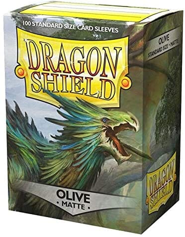Dragon Shield Standard Size Card Sleeves 100 Count Matte Olive - Undiscovered Realm