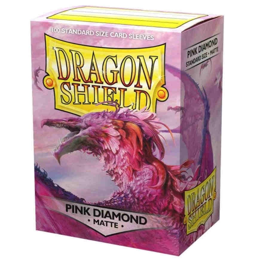 Dragon Shield Standard Size Card Sleeves 100 Count Matte Pink Diamond - Undiscovered Realm