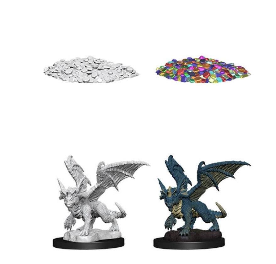 Dungeons and Dragons: Nolzur's Marvelous Unpainted Miniatures Blue Dragon Wyrmling - Undiscovered Realm