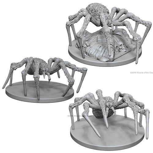 Dungeons and Dragons: Nolzur's Marvelous Unpainted Miniatures Spiders - Undiscovered Realm