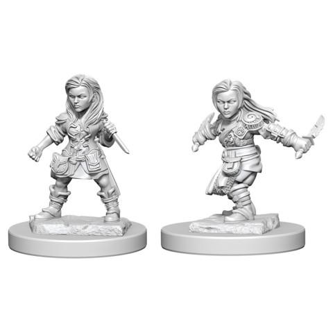 Dungeons & Dragons: Nolzur's Marvelous Unpainted Miniatures - Halfling Female Rogue (2) - Undiscovered Realm