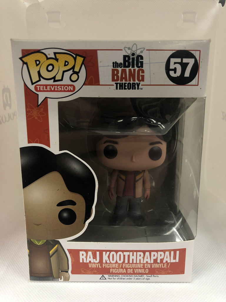 Funko Pop! Big Bang Theory Raj Koothrappali #57 (Heavy Shelf Wear)
