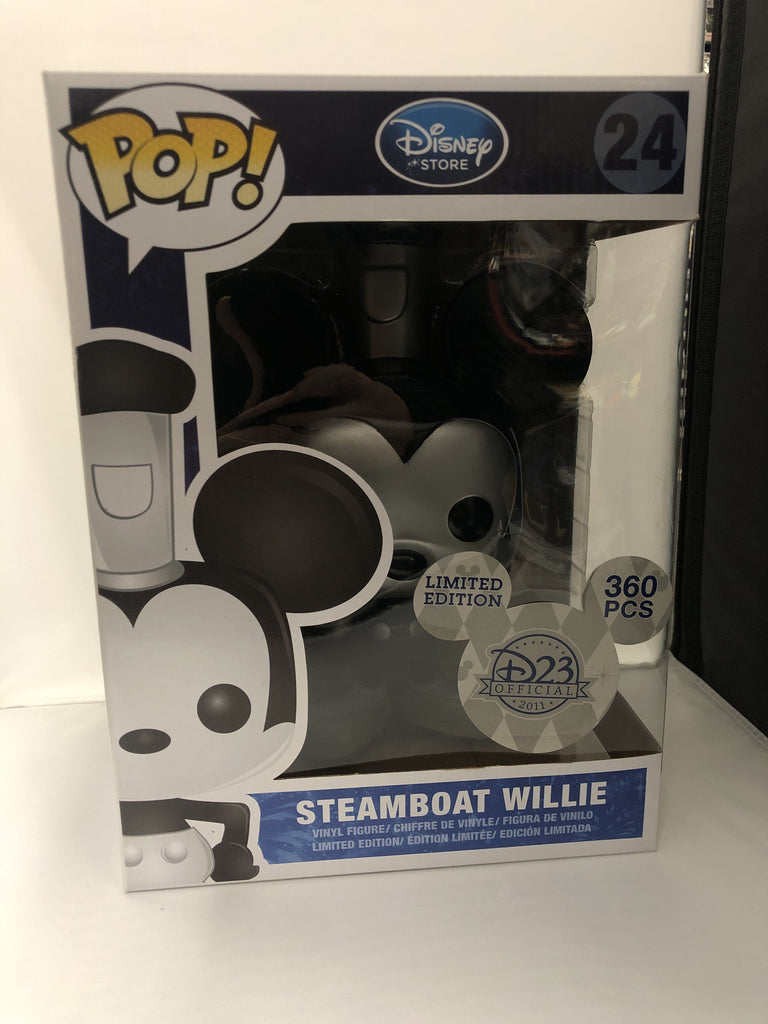 Funko Pop! Disney Giant Steamboat Willie Mickey Mouse Silver Metallic D23 9