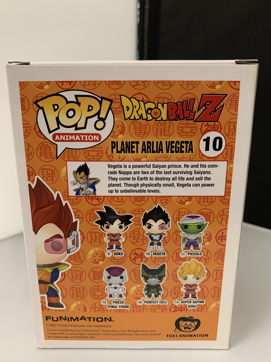 Funko Pop Dragon Ball Z DBZ Planet Arlia Vegeta NYCC Toy Tokyo Funko Pop Dragon Ball Z DBZ Planet Arlia Vegeta NYCC Toy Tokyo
