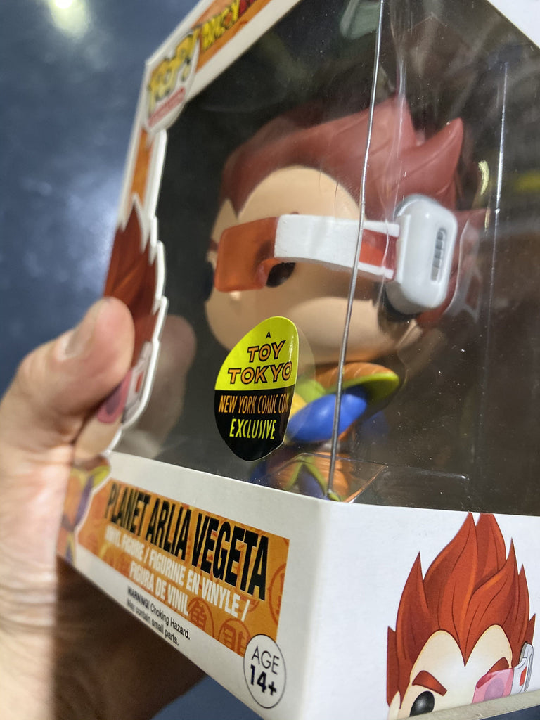 Funko Pop! Dragon Ball Z DBZ Planet Arlia Vegeta NYCC Toy Tokyo Exclusive #10 *Slight Damage* Funko
