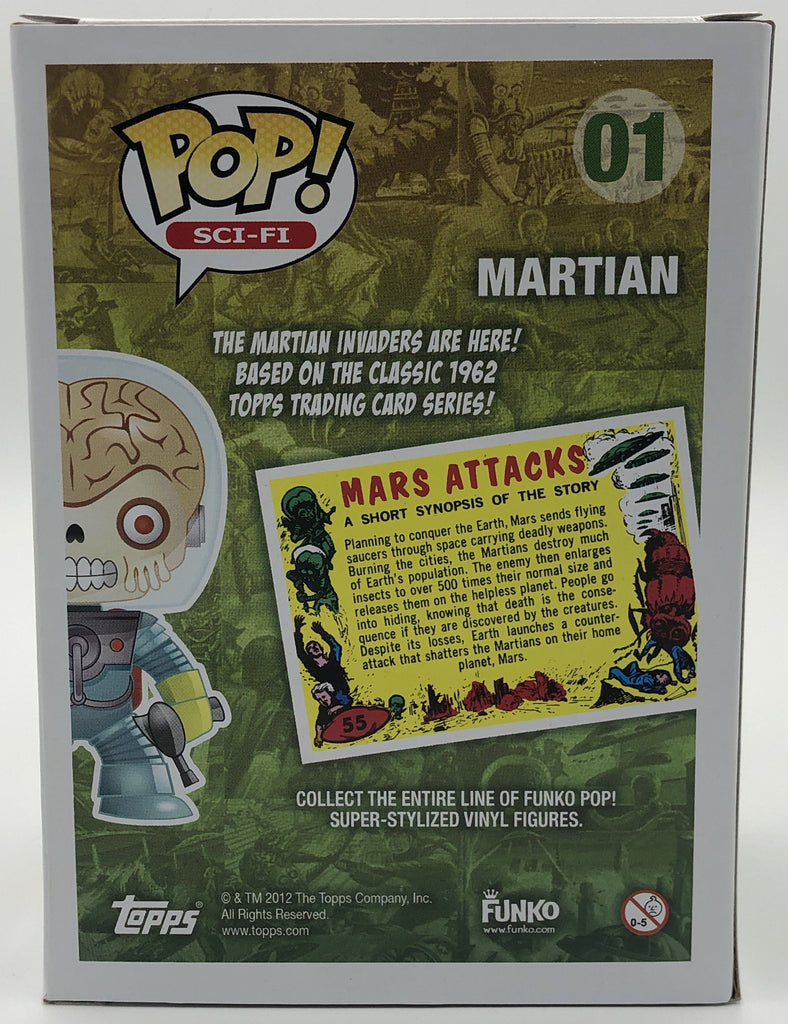Funko Pop! Mars Attack Martian GID Official Convention Exclusive (Limited 480 Piece) #01 Funko