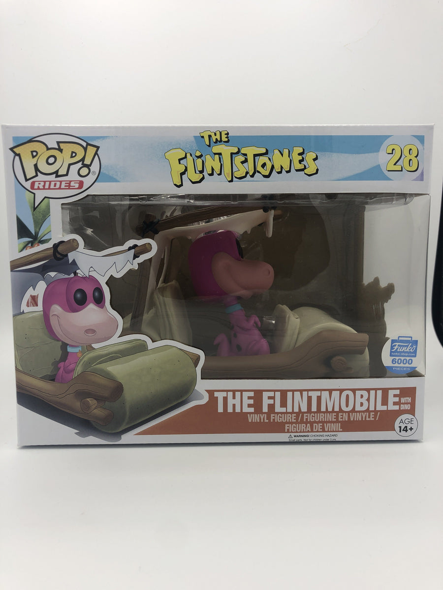Funko Pop! Rides The Flintstones The Flintmobile 28 Exclusivo Original - Moça do Pop - Funko Pop é aqui