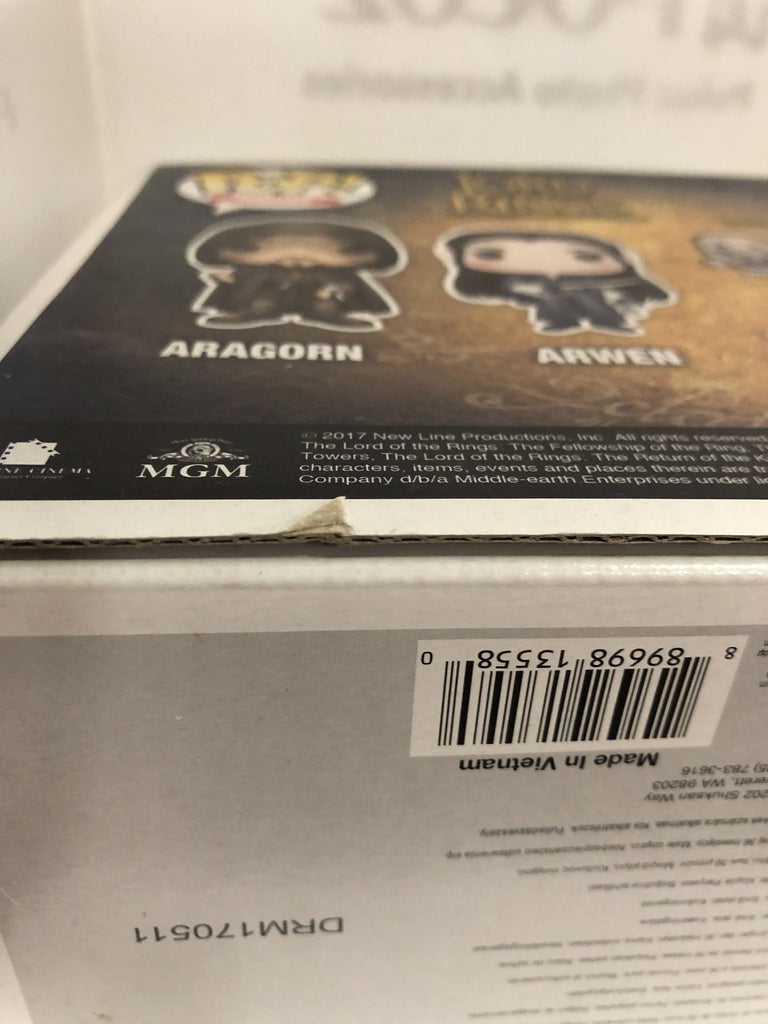 Funko Pop! The Lord of the Rings Aragorn and Arwen Summer Convention Exclusive 2 Pack *Heavy Box Damage* Funko