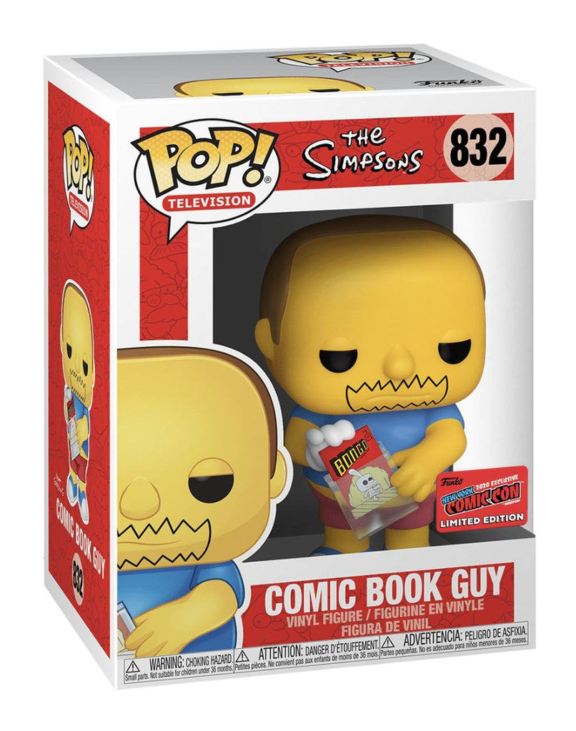 Funko Pop! The Simpsons Comic Book Guy (NYCC Official Sticker) Exclusive #832