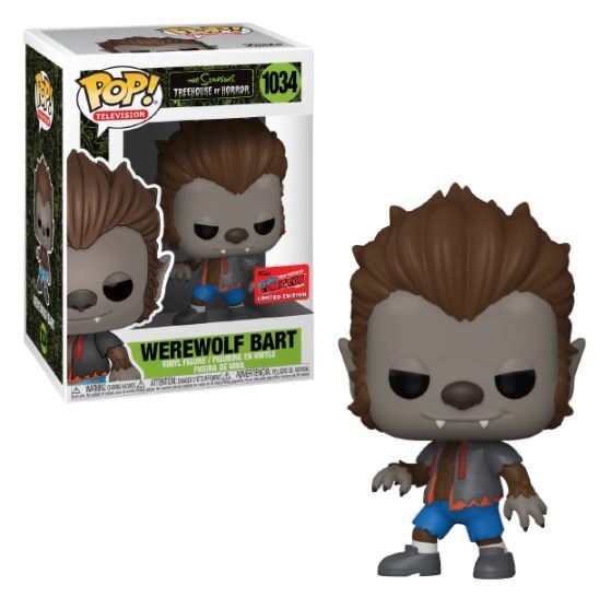 Funko Pop! The Simpsons Treehouse of Horror Werewolf Bart (NYCC Official Sticker) Exclusive #1034