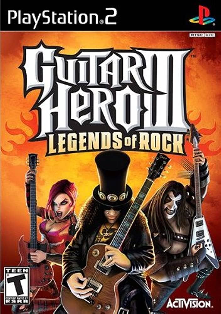 Guitar Hero 3 Legends of Rock for the Playstation 2 (PS2) Game (Complete in Box)
