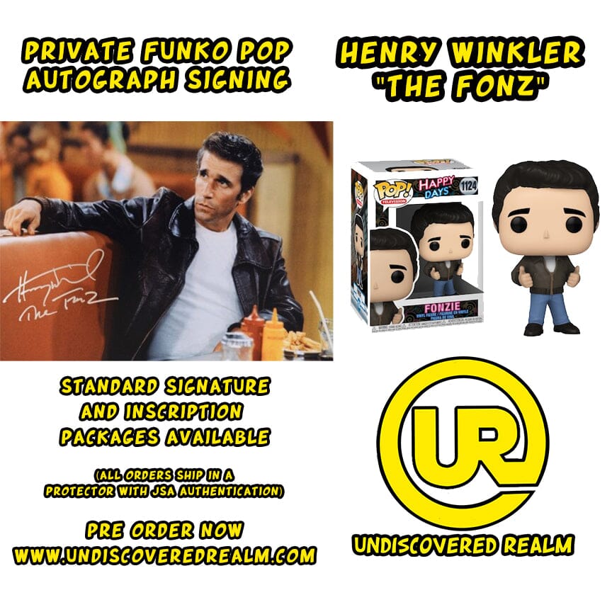 Happy Days Fonzie (The Fonz) Autographed Funko Pop! #1124 w/ Protector and JSA Authentication (Pre Order)