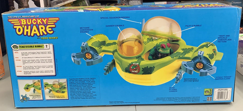 Hasbro Bucky O'Hare Toad Double Bubble New and Sealed Vehicle Playset Vintage Action Figure Vehicle Hasbro 