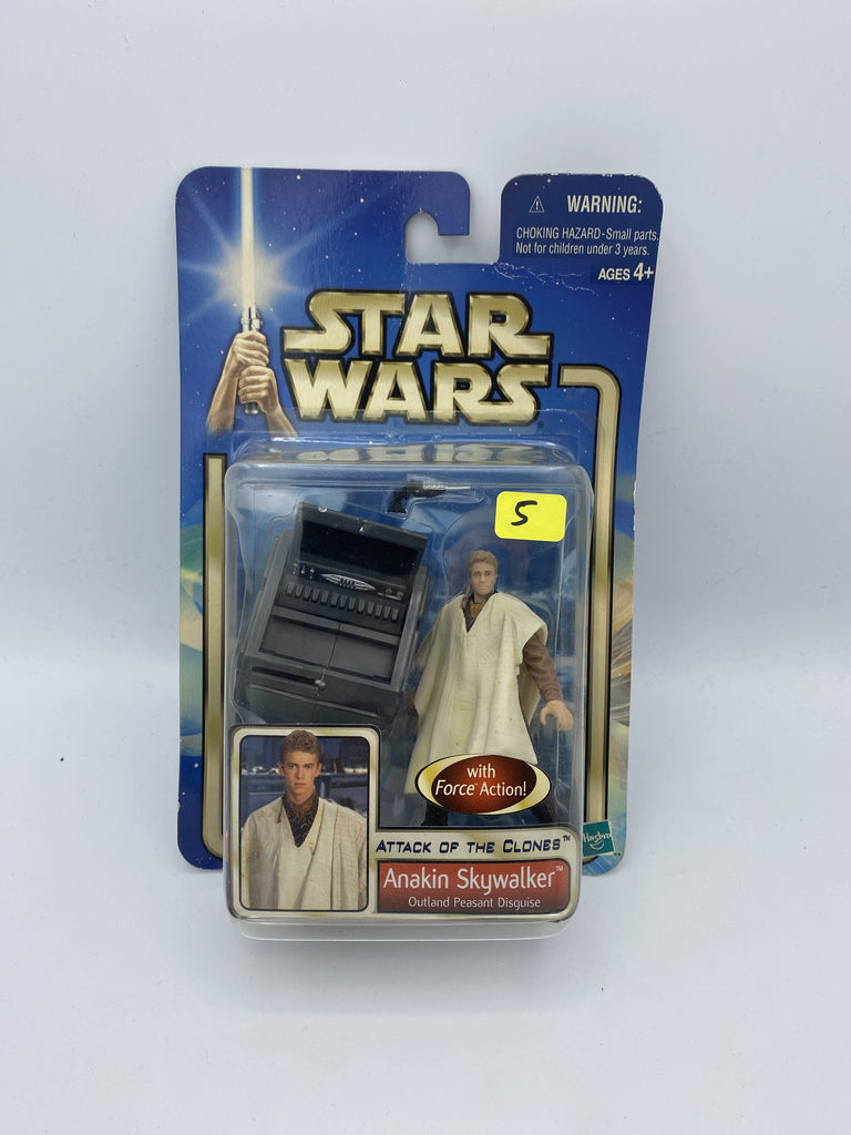 Hasbro Star Wars Attack of the Clones Anakin Skywalker Outland Peasant Disguise Figure