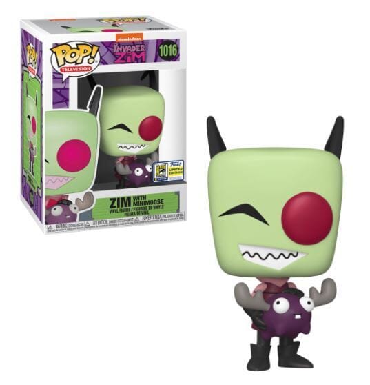 Invader Zim Zim with Minimoose SDCC (Official Sticker) Exclusive Funko Pop! #1016