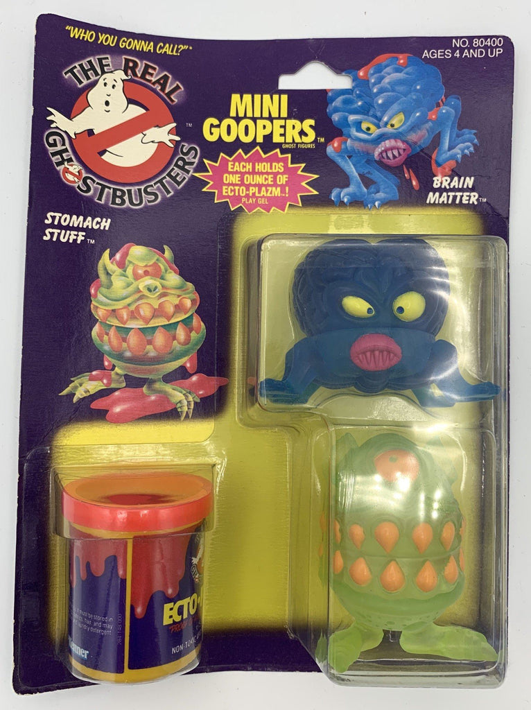 Kenner The Real Ghostbusters Mini Goopers Brain Matter and Stomach Stuff with Ecto Plazm Slime Vintage Action Figure