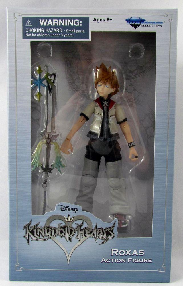Kingdom Hearts Diamond Select Toys Roxas Action Figure (Light Shelf Wear)