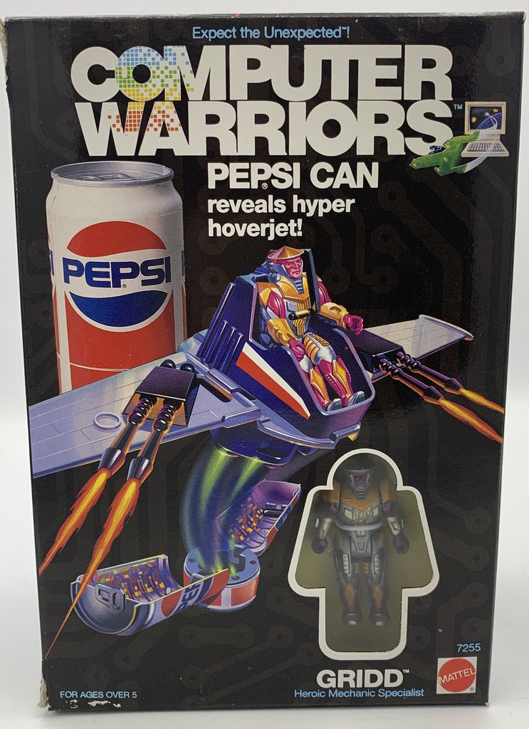 Mattel Computer Warriors Pepsi Can Hyper Hoverjet Sealed Vintage Action Figure