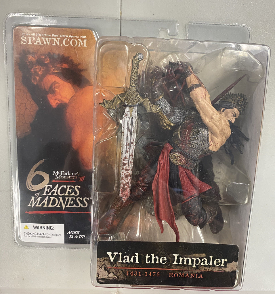 Mcfarlane 6 Faces of Madness Full Set of Six Action Figures Billy the Kid, Atilla the Hun, Vlad the Impaler, Jack the Ripper, Elizabeth Bathory, Rasputin Action Figure Mcfarlane