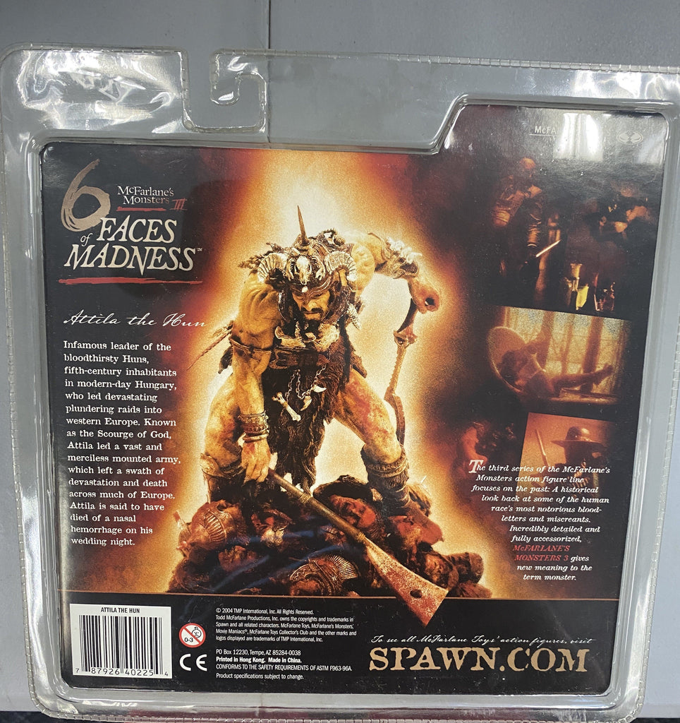 Mcfarlane 6 Faces of Madness Full Set of Six Action Figures Billy the Kid, Atilla the Hun, Vlad the Impaler, Jack the Ripper, Elizabeth Bathory, Rasputin Action Figure Mcfarlane