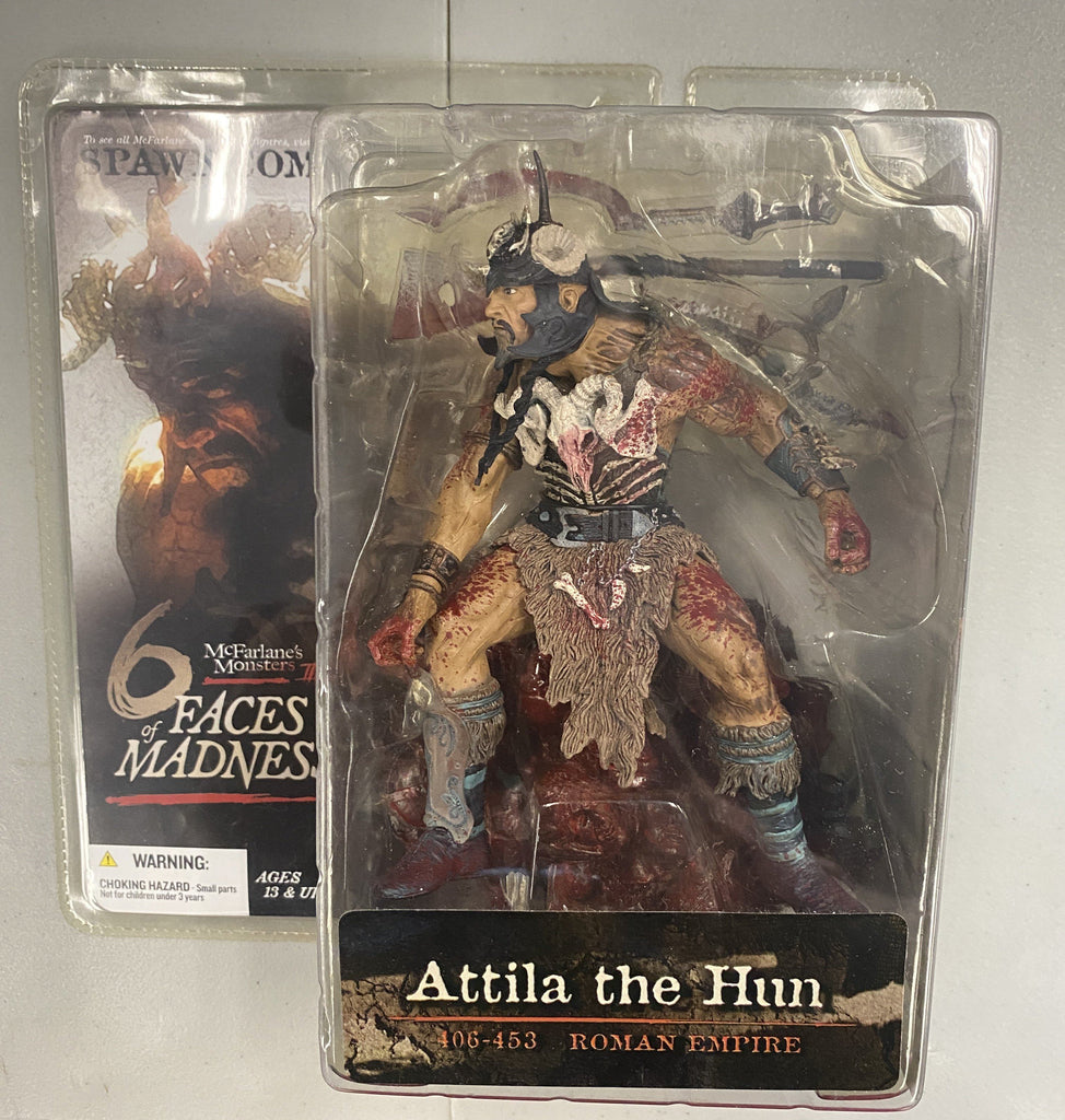 Mcfarlane 6 Faces of Madness Full Set of Six Action Figures Billy the Kid, Atilla the Hun, Vlad the Impaler, Jack the Ripper, Elizabeth Bathory, Rasputin Action Figure Mcfarlane