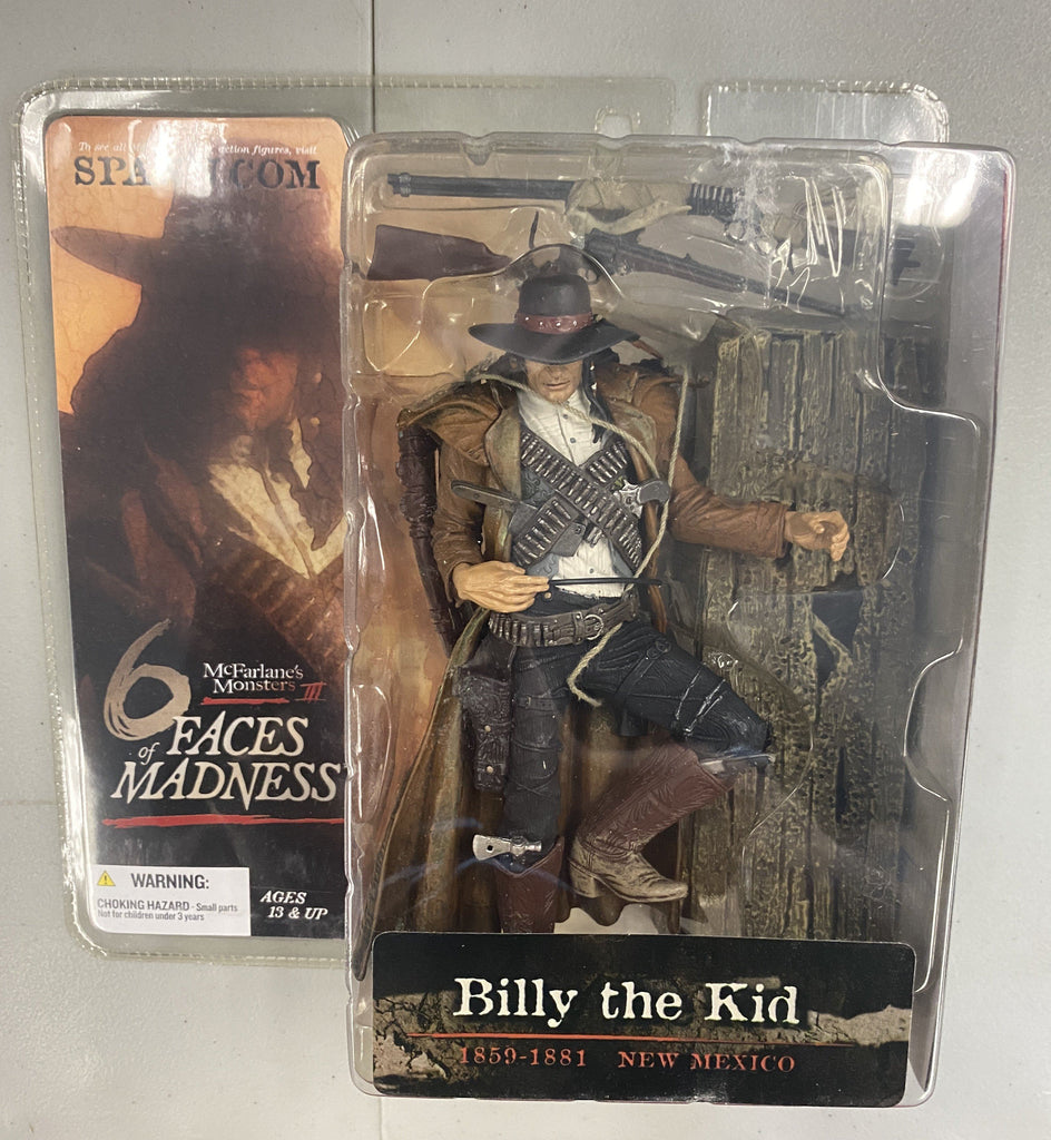 Mcfarlane 6 Faces of Madness Full Set of Six Action Figures Billy the Kid, Atilla the Hun, Vlad the Impaler, Jack the Ripper, Elizabeth Bathory, Rasputin Action Figure Mcfarlane 
