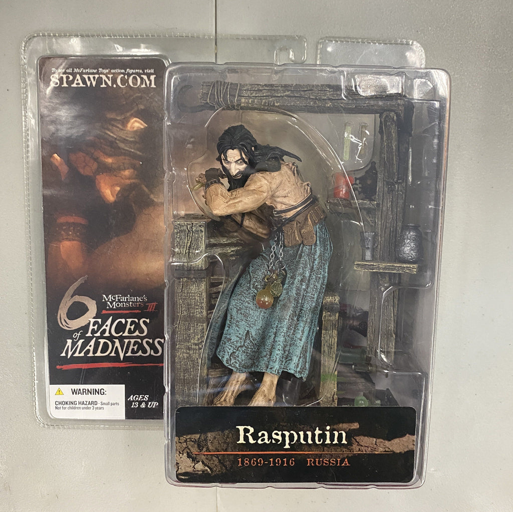 Mcfarlane 6 Faces of Madness Full Set of Six Action Figures Billy the Kid, Atilla the Hun, Vlad the Impaler, Jack the Ripper, Elizabeth Bathory, Rasputin Action Figure Mcfarlane