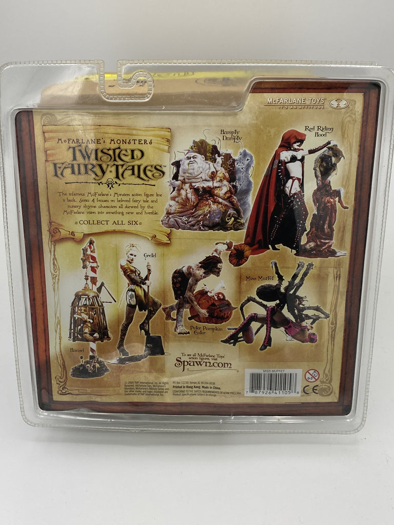 Mcfarlane Monsters Twisted Fairy Tales Full Set of Six Action Figures (Peter Pumpkin Eater) (Miss Muffet) (Hansel) (Gretel) (Red Riding Hood) (Humpty Dumpty) Action Figure Mcfarlane 