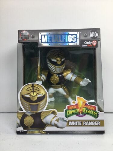 Mighty Morphin Power Rangers White Ranger Metalfigs Metal Action Figure