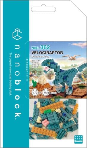 Nanoblock Velociraptor Dinosaur Series #362 (170 PCS)