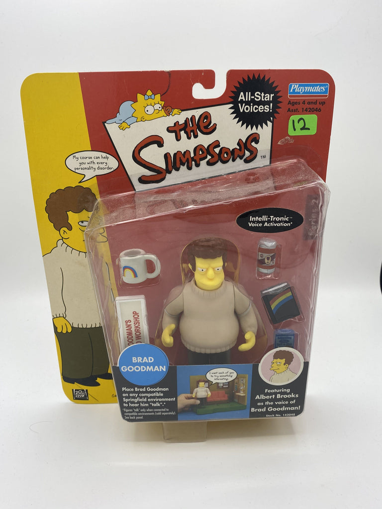 Playmates The Simpsons All Star Voices Brad Goodman Series #2 Action Figure