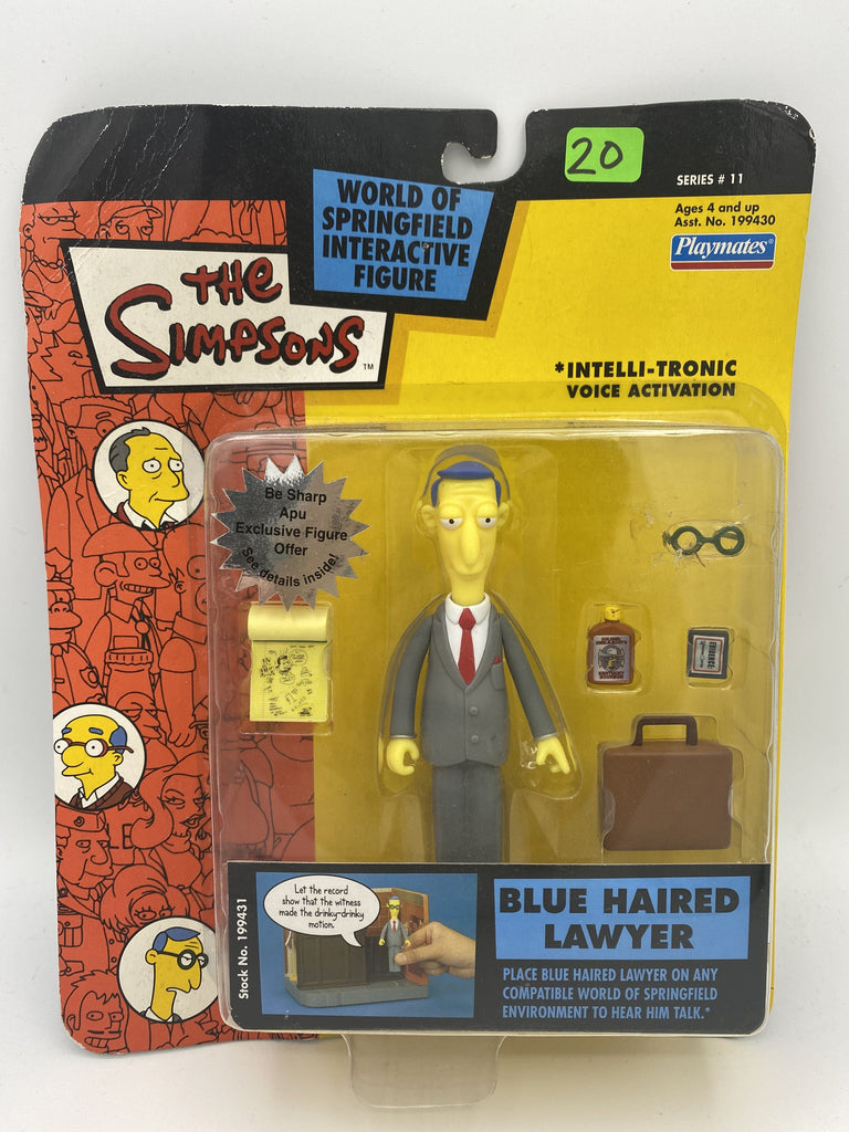 Playmates The Simpsons Blue Haired Lawyer Series #11 Action Figure