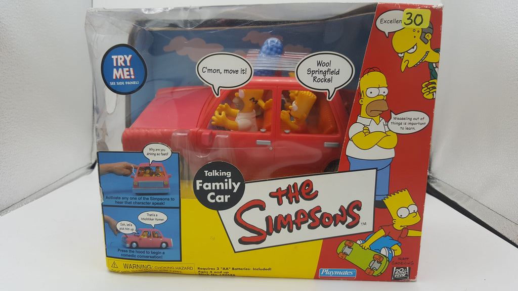 Playmates The Simpsons Talking Family Car Action Figure