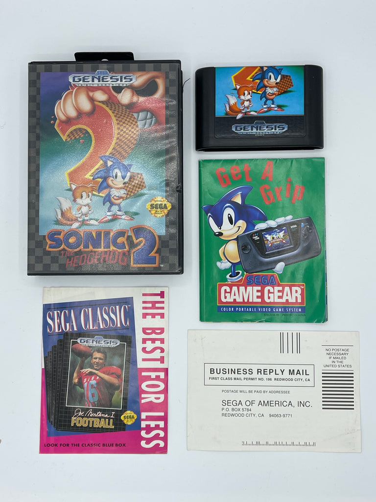 Sonic the Hedgehog 2 Game for the Sega Genesis (Complete in Box)