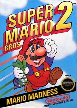 Super Mario Brothers 2 for the Nintendo Entertainment System (NES)