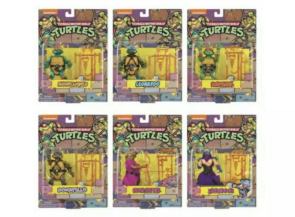 Teenage Mutant Ninja Turtles (TMNT) Retro Classic Action Figure 6-Pack Turtle Van Case PX Exclusive (Limited to 5,000 pcs) Action Figure playmates