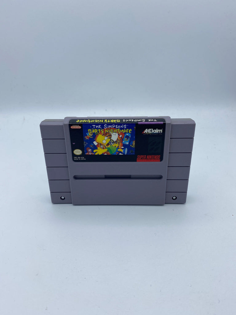The Simpsons Bart's Nightmare for the Super Nintendo (SNES) (Loose Game) (A)